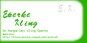 eperke kling business card
